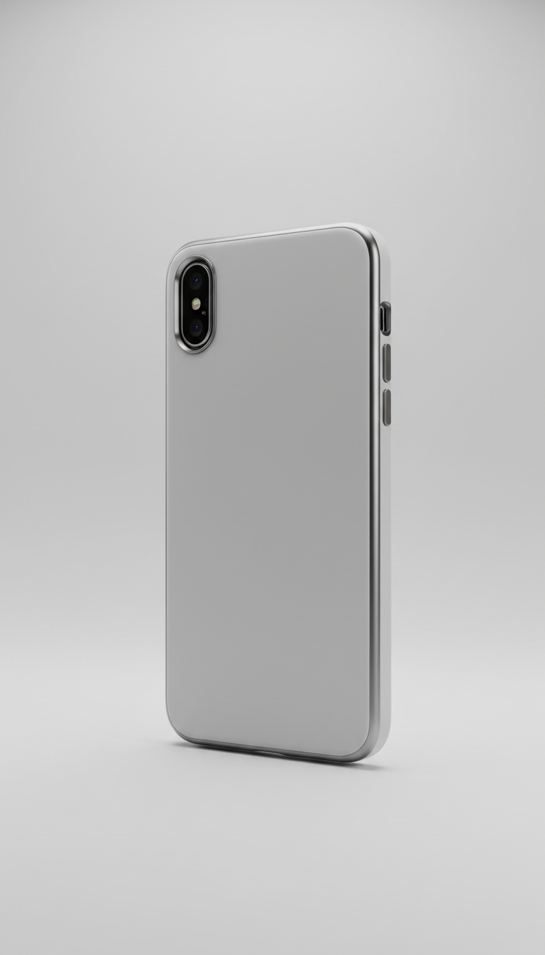 Funda minimalista gris mate antideslizante